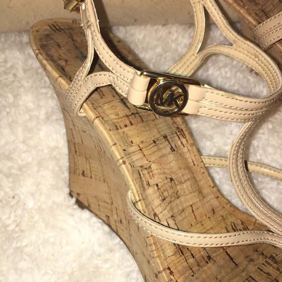 Michael Kors Cork Look Wedge Sandal - Picture 2 of 6